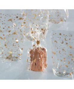 Zellglasbeutel mit Weihnachtsdruck – 18 x 30 cm