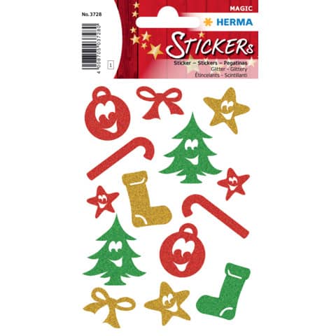 3728 Sticker MAGIC Symbole, glittery