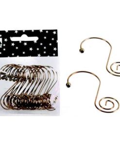 Weihnachtsschmuck Aufhänger – 20 Stück, 5 cm, Metall, gold