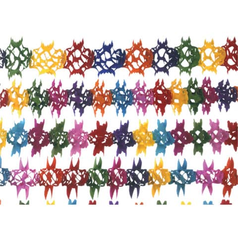 Girlande – 4 m, bunt, sortiert