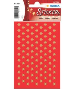 4052 Sticker DECOR Sterne 6-zackig, gold Ø 6 mm