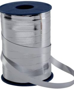 Ringelband – 10 mm x 250 m, metallic-silber