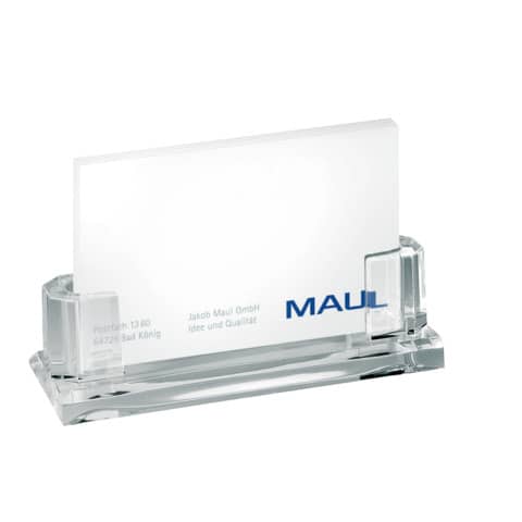 Acryl Visitenkarten-Halter – ca. 35 Karten, 110 x 44 x 32 mm, glasklar