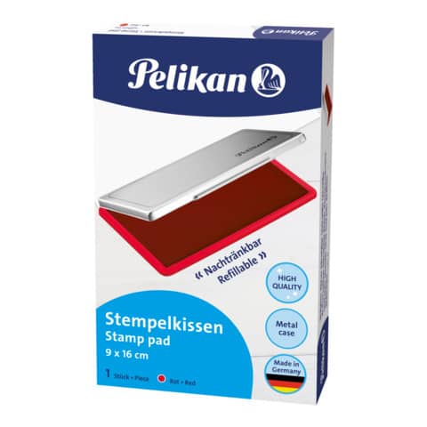 Stempelkissen 1 – 160 x 90 mm, rot getränkt