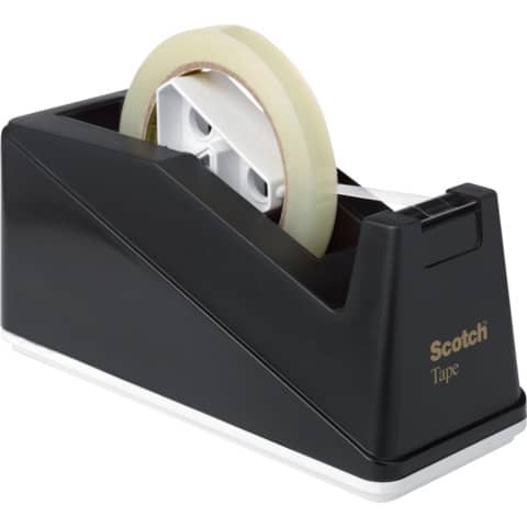 Tischabroller C10 – Klebefilm bis Bandgröße 66 m x 25 mm, schwarz