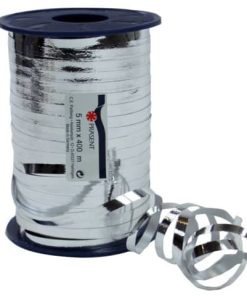 Ringelband – 5 mm x 400 m, metallic-silber