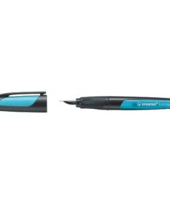 Schulfüller EASYbuddy® – Feder M, schwarz/himmelblau, inkl. Standardpatrone