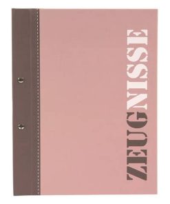 Zeugnismappe – A4, 10 Hüllen, 2-colored aubergine