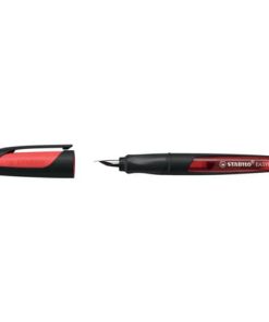 Schulfüller EASYbuddy® – Feder A, schwarz/rot, inkl. Standardpatrone