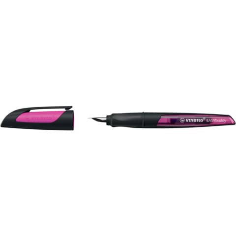 Schulfüller EASYbuddy® – Feder A, schwarz/magenta, inkl. Standardpatrone