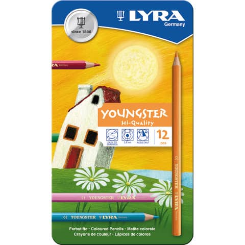 Farbstifte Youngster – 12er Metalletui