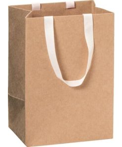 Geschenktragetasche One Colour – 10 x 14 x 8 cm, hellbraun