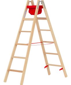 Hymer 71499/12 Holz-Stufenstehleiter