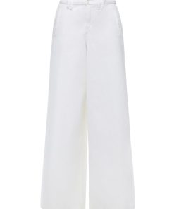 DRYKORN Hose BROAD Palazzo Cotton white 122155