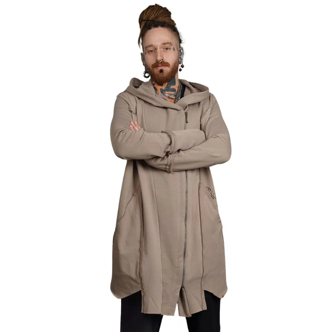 Kapuzenjacke/mantel „Cutsy“ Moka