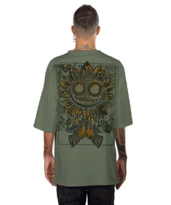 Shirt „Forever Grateful“ Oliv