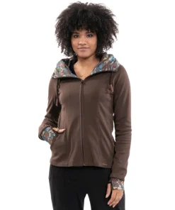 Jacke „Jessy“ choco, Bio GOTS Interlock