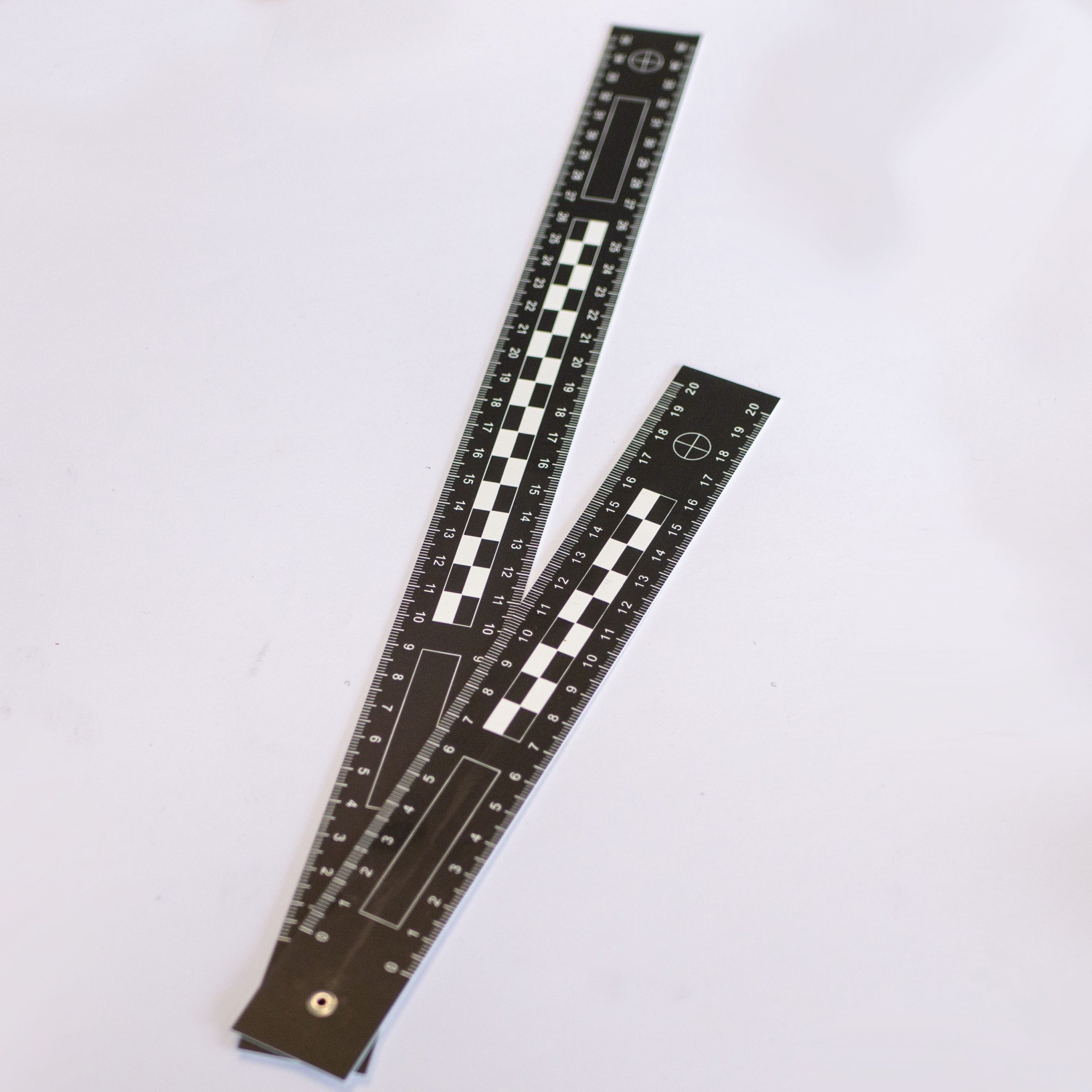 Winkel-Lineale, faltbar, z.T. doppelseitig, verschiedene Schenkellängen – Bild 8