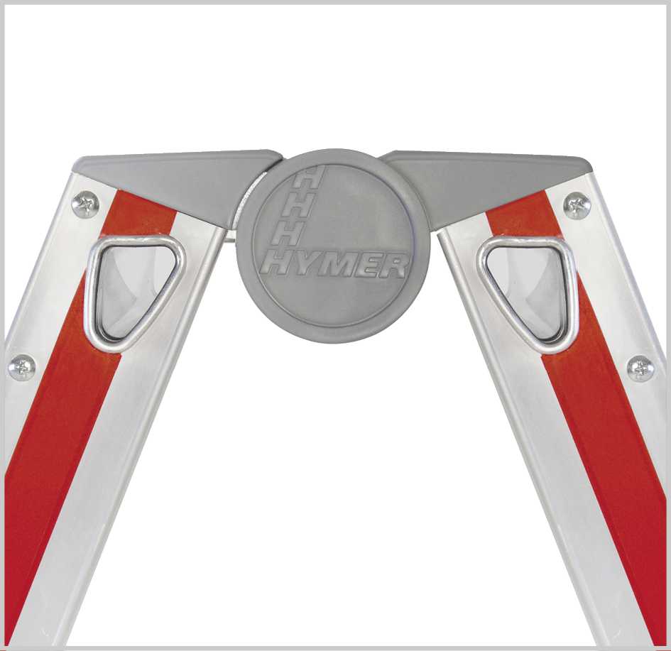 Hymer Stufenstehleiter beidseitig 4024 2×8 Stufen – Bild 6