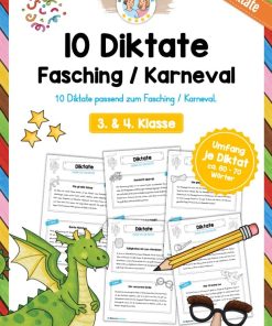 10 Diktate zum Fasching / Karneval [Digital]