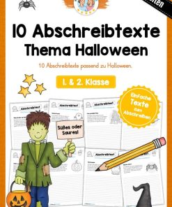 10 Abschreibtexte: Thema Halloween [Digital]