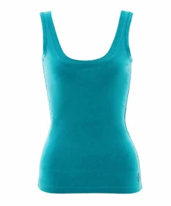 Top „Om Tank“ Bambus – Aqua Melange