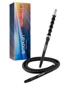 (SM-21003) Smokah Alu Mundstück + Schlauch Performance Schwarz