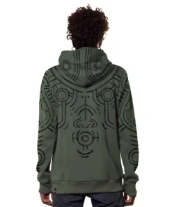 Kapuzenjacke „War Paint“ – Green